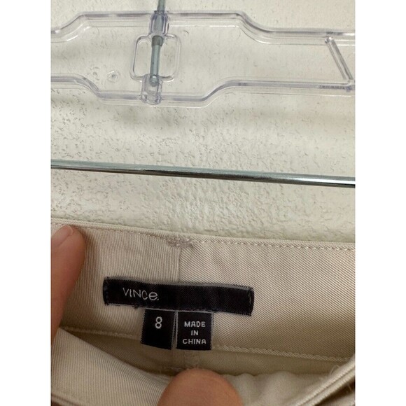 Vince Lyocell Tapered Cargo Pants Ivory White Slinky Workwear Women's Size 8 - Picture 4 of 9